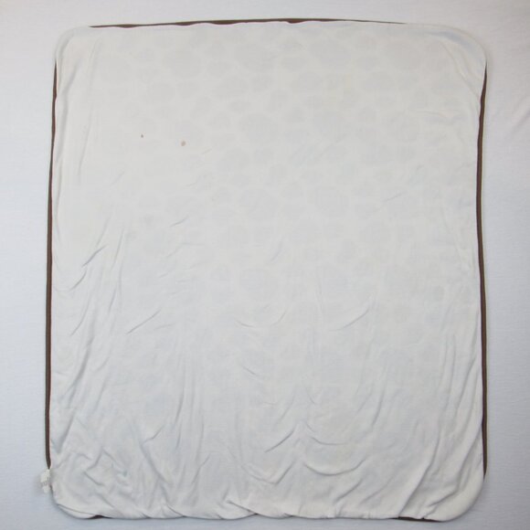 Baby 8 Reversible Giraffe Print Blanket Cotton Brown & White - Picture 4 of 11